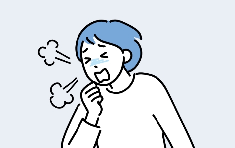 カビアレルギーを起こす女性。